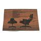 Vintage Herman Miller Eames Lounge Chair Ad Rosewood Veneer RARE HTF