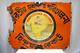 Vintage Hindusthan Record Porcelain Enamel Sign Bengali Song Map Logo 23x18 Rare