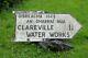 Vintage Irish road sign CLAREVILLE & WATERWORK CO. CLARE RARE SIGN