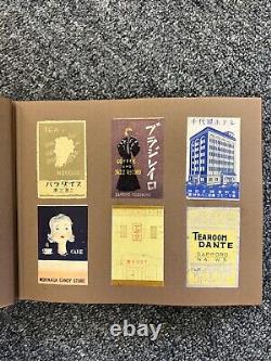 Vintage Japanese Advertising Labels Scrapbook Rare 1930s-50s Ephemera