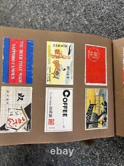 Vintage Japanese Advertising Labels Scrapbook Rare 1930s-50s Ephemera