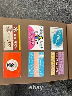 Vintage Japanese Advertising Labels Scrapbook Rare 1930s-50s Ephemera