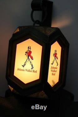 Vintage Johnnie Walker Red Wall Lantern Old Fitzgerald Distillery Very Rare 1Set