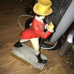 Vintage Johnnie Walker Scotch Whisky Bar Statue Advertising 14 Rare has cane