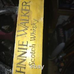 Vintage Johnnie Walker Scotch Whisky Bar Statue Advertising 14 Rare has cane