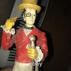 Vintage Johnnie Walker Scotch Whisky Bar Statue Advertising 14 Rare has cane