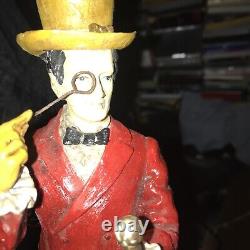 Vintage Johnnie Walker Scotch Whisky Bar Statue Advertising 14 Rare has cane