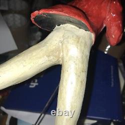 Vintage Johnnie Walker Scotch Whisky Bar Statue Advertising 14 Rare has cane