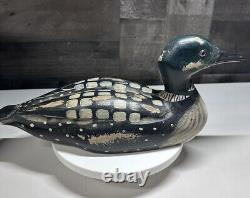 Vintage KEEN KUTTER Wood Painted Duck Decoy Display Advertisement Rare