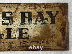 Vintage KIPS BAY ALE Sign 1930's Metal Beer ADVERTISING NYC Brewery RARE