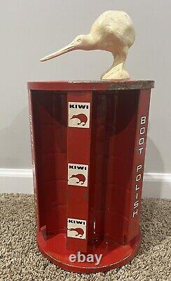 Vintage KIWI Boot / Shine Polish Store Rotating Display Rare
