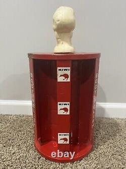 Vintage KIWI Boot / Shine Polish Store Rotating Display Rare