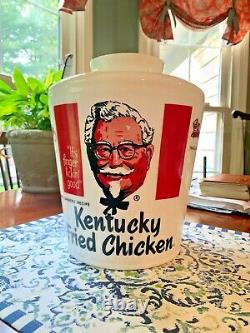 Vintage Kentucky Fried Chicken Bucket Light Glass Globe KFC Shade Retro Rare