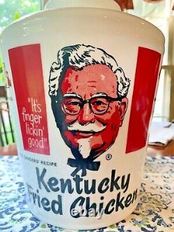 Vintage Kentucky Fried Chicken Bucket Light Glass Globe KFC Shade Retro Rare