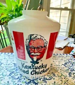 Vintage Kentucky Fried Chicken Bucket Light Glass Globe KFC Shade Retro Rare