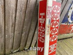 Vintage Kit Kat Vending Machine. Man Cave Barn Find Rare Display Kitkat Sign
