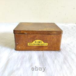 Vintage Kiwi Polishing Outfit Advertising Litho Tin Box Rare Collectible TN489