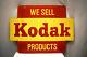 Vintage Kodak Camera Sign Board Porcelain Enamel Double Sided Advertising Rare9