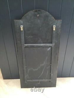 Vintage LARGE Coca Cola Ice Cold Mirror Advertisement Wooden Sign Plaque RARE