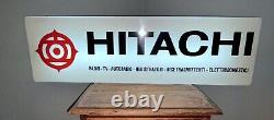 Vintage Lighted Dealership Sign Hitachi Rare Collectibles