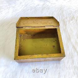 Vintage Luttons Seeds Advertising Reading England Decorative Tin Box Rare TN381