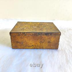 Vintage Luttons Seeds Advertising Reading England Decorative Tin Box Rare TN381