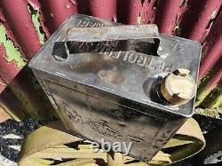 Vintage MP Motor Spirit 2 Gallon Petrol Can Automobilia Collectable RARE 1925