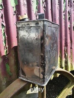 Vintage MP Motor Spirit 2 Gallon Petrol Can Automobilia Collectable RARE 1925