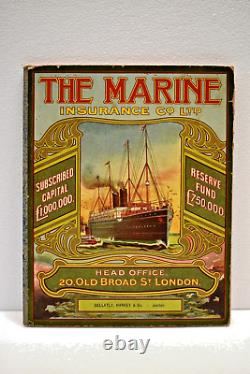 Vintage Marine Insurance Co Ltd 1909 Calendar Advertising Booklet London Rare