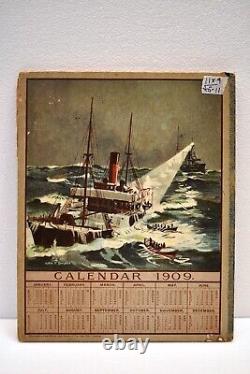 Vintage Marine Insurance Co Ltd 1909 Calendar Advertising Booklet London Rare