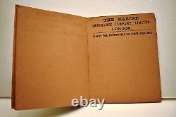 Vintage Marine Insurance Co Ltd 1909 Calendar Advertising Booklet London Rare