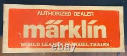 Vintage Marklin Train Authorized Dealer Advertising Sign 30 x 12 Rare
