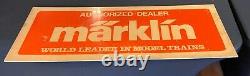 Vintage Marklin Train Authorized Dealer Advertising Sign 30 x 12 Rare