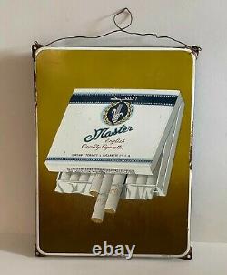 Vintage Master cigarettes rare enamel Jordan tobacco sign Arabic & English