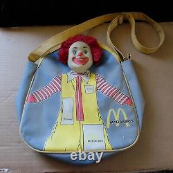 Vintage McDonald's Ronald McDonald Canvas Shoulder Bag Very Rare Harveston Label