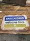 Vintage Metal Sign Rare Original Double Sided