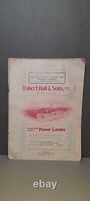 Vintage Mill Power Looms Bury England Robert Hall & Sons Catalogue c. 1900s Rare