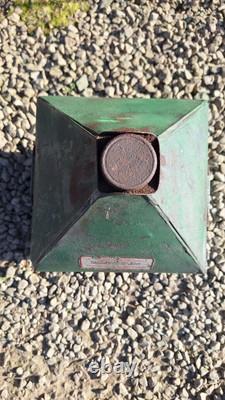 Vintage Morris's Shrewsbury 5 Gallon Pyramid Oil Can Automobilia Garage, Rare