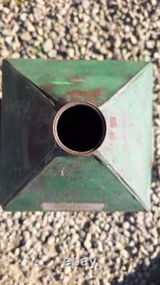 Vintage Morris's Shrewsbury 5 Gallon Pyramid Oil Can Automobilia Garage, Rare