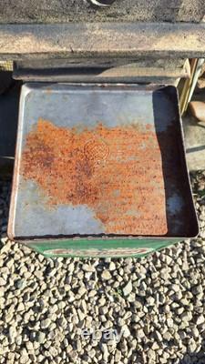 Vintage Morris's Shrewsbury 5 Gallon Pyramid Oil Can Automobilia Garage, Rare