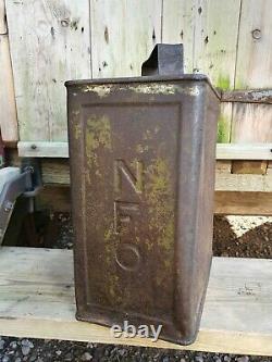 Vintage NFO Motor Spirit 2 Gallon Petrol Can Automobilia Collectable RARE 1926