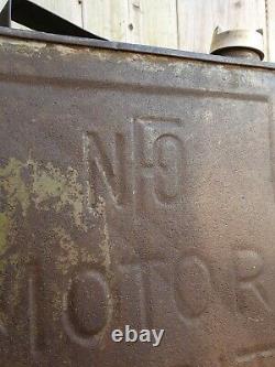 Vintage NFO Motor Spirit 2 Gallon Petrol Can Automobilia Collectable RARE 1926