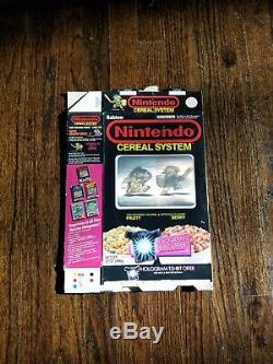 Vintage Nintendo 1989 Ralston Hologram empty cereal box NES Mario Zelda RARE