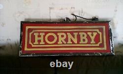Vintage Official Hornby Sign In Store Illuminated Advertising Working Rare