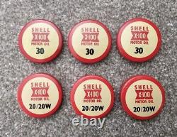 Vintage Oil Bottle Caps Shell X100 NOS Motoring Garage Rare Automobilia
