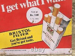 Vintage Old 1930's Wills Bristol Filter Cigarette Adv Tin Sign Board Rare