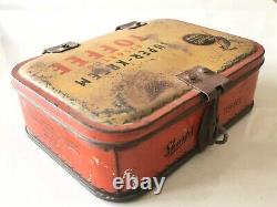 Vintage Old 1930s Sharps Super Kreem Toffee Advertising Tin Box Rare England