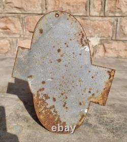 Vintage Old Antique Rare Firestone Tires Porcelain Enamel Sign Board Collectible