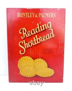 Vintage Old Rare Huntley & Palmers Reading Shortbread Ad Litho Tin Box England
