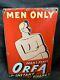 Vintage Old Rare'ORFA INSTANT ENERGY' PICTORIAL ENAMEL SIGN BOARD U. S. A